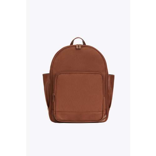 BÉIS 'The Travel Backpack' in Maple - Brown Travel Backpack with Laptop Compartment