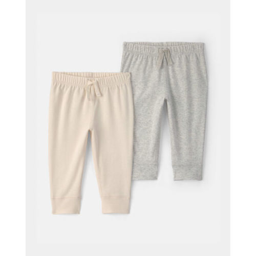 Baby 2-Pack Pants - Ivory/Grey | Carter's
