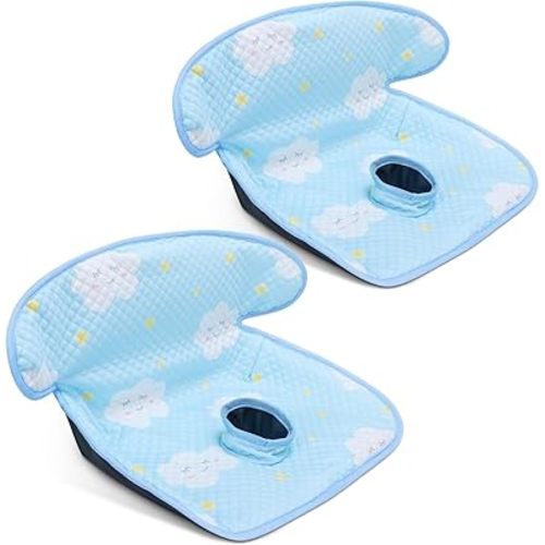 COOLBEBE Car Seat Protector for Potty Training, 11.8in Dry Waterproof Car Seat Liner Toilet Training for Baby Infant Toddler, Piddle Pads Cover Car Seat Pad for Strollers & Carseat (Blue, 2Pcs)