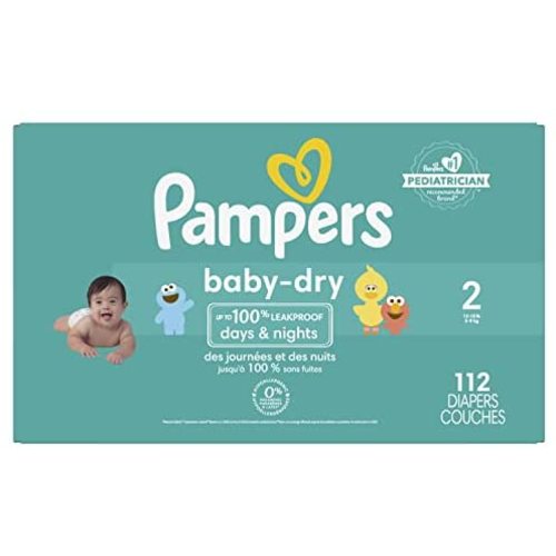 Diapers Size 2,112 Count - Pampers Baby Dry Disposable Baby Diapers, Super Pack, Packaging & Prints May Vary