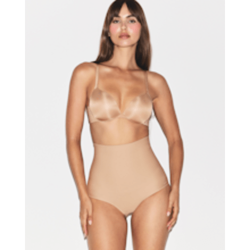 SMOOTHING INTIMATES HIGH-WAISTED BRIEF | CLAY
