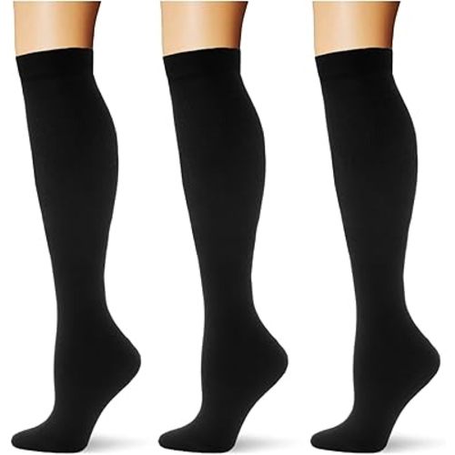 (3 pairs) Compression Socks 20-30 mmHg Long Socks for Women and Knee High Socks Best Support for Women