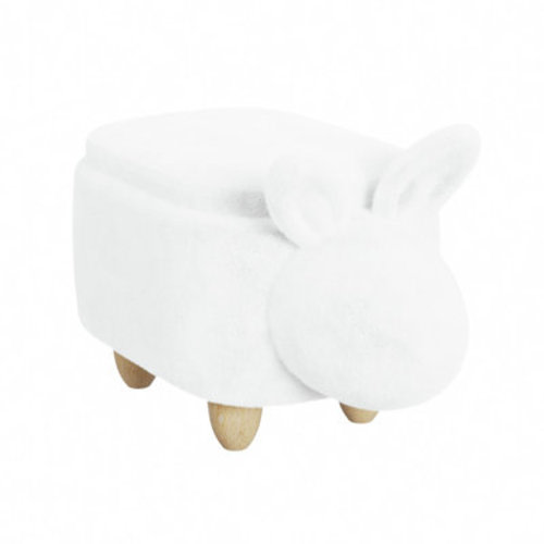 Thumper Rabbit Storage Stool in White | Wayfair