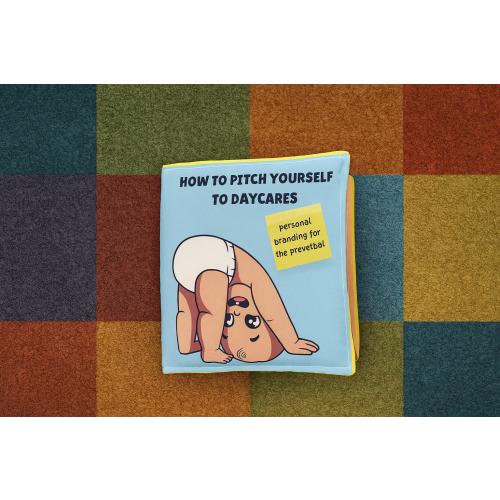 Funny Baby Book -Branding Business Gift for New Parents, Handmade Soft Book