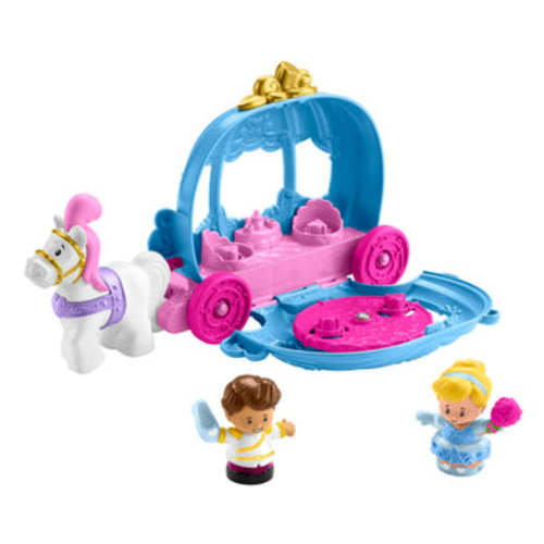 Disney Princess Cinderella's Dancing Carriage Little People Toddler Playset With Horse & Figures