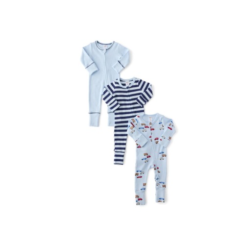 The 3Pk Remi Long Sleeve Zip Romper