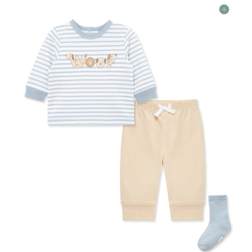 Woof 3-Piece Jogger & Sock Set