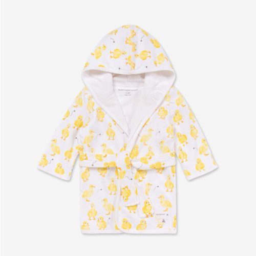 Burt's Bees Baby Infant Organic Hooded Robe - Little Ducks, 0-9 Months