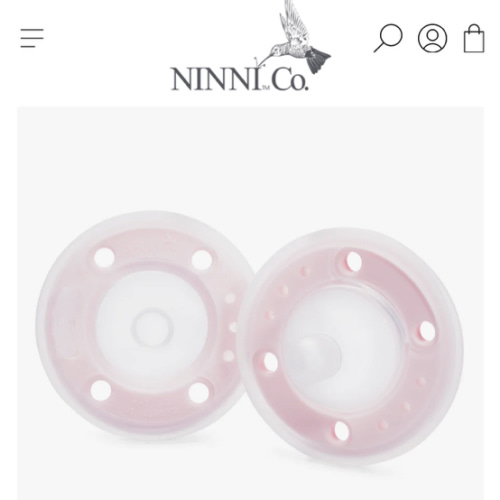 Ninni Pacifier Petal Pink 2 Pack