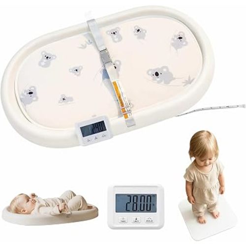 Cuddobaby 4-in-1 Changing Pad | Baby Scale | Height | Room Temp - Vanilla
