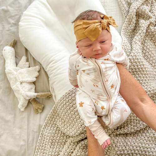 Duck Duck Goose Convertible Zip Romper | Ivory