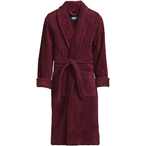 Men's Calf Length Turkish Terry Robe | Lands' End