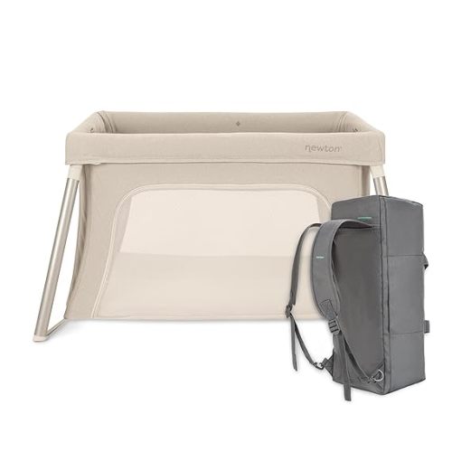 Newton Baby Compact Travel Crib & Play Yard, Carry-On Size - Sand