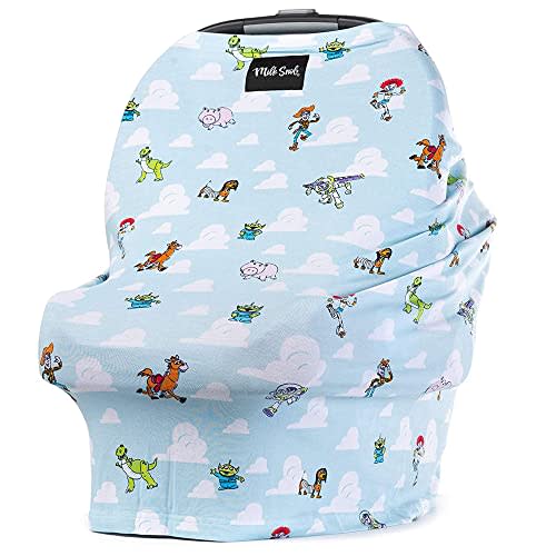 Milk Snob Original Disney Pixar Toy Story 5-in-1 Cover, Added Privacy for Breastfeeding, Baby Car Seat, Carrier, Stroller, High Chair, Shopping Cart, Lounger Canopy - Newborn Essentials, Nursing Top