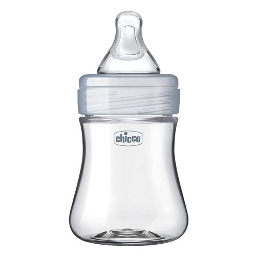 Chicco Duo Hybrid Baby Bottles, Glass Inside, Plastic Outside, 5oz, 2 Pack