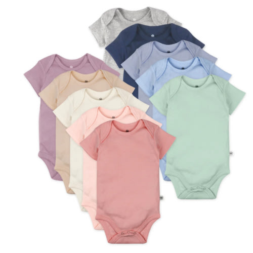 10-Pack Organic Cotton Short Sleeve Bodysuits | Honest Baby Clothing