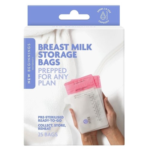 New Beginnings Breast Milk Storage Bags 25 Pieces