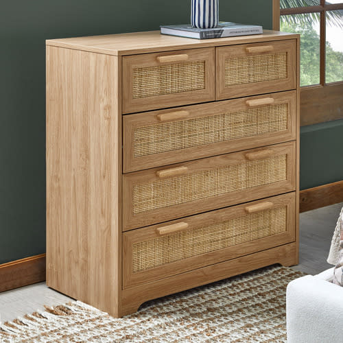 Holly Rattan 5 Drawer Chest