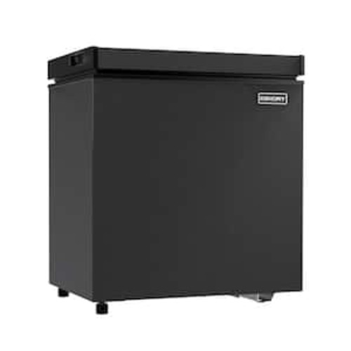 1.8 cu. ft. Manual Defrost Chest Freezer with Removable Basket, Adjustable Thermostat for Garage/Basement/Dorm in Black
