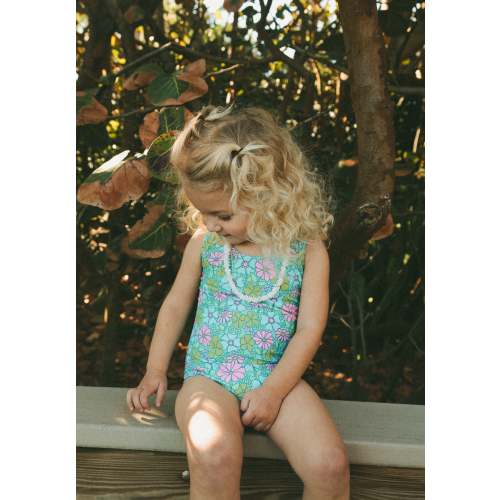 Boho Blossom Girl Swim One-Piece