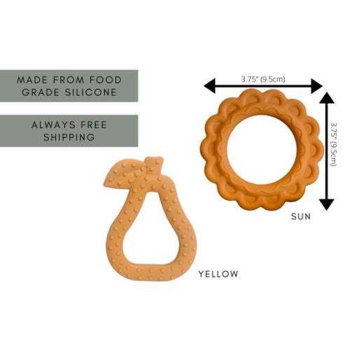 Baby Pear Teether/teething Toy OR Teether and Silicone - Etsy