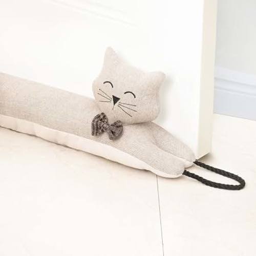 Amazon.com: Marwood Under Door Draft Stopper Decorative Wind Stopper 36 inch for Door & Window, Weighted Animal Air Draft Stopper Snake Noise Blocker for Bottom of Door with Hanging Loops -Khaki Cat