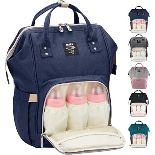 MUIFA Diaper Bag Multi-Function Waterproof Travel Backpack Nappy Bag for Baby Care with Insulated Pockets