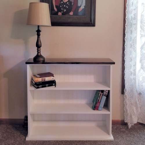 Knotty Pine Bookcase, Solid Wood Bookshelf, Farmhouse Display Shelf, Three Shelf Bookcase, Hallway Bookase, Small Bookcase, Book Shelf,
