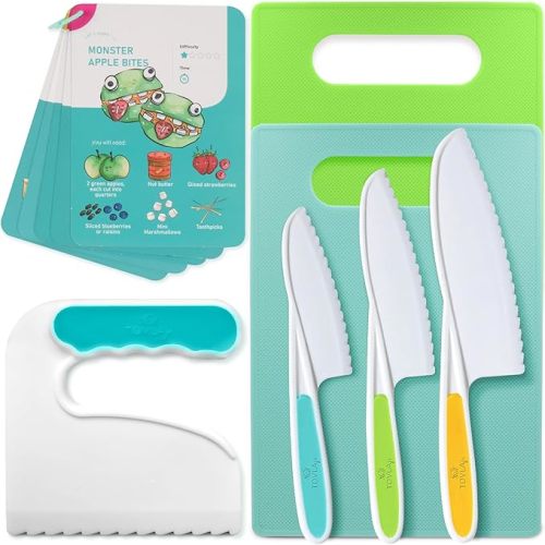 Jr. Kid Safe Knife Set for Real Cooking | Toddler Knives | Ages 4-12
