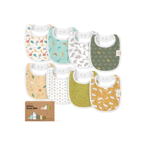 8-Pack Baby Drool Bibs