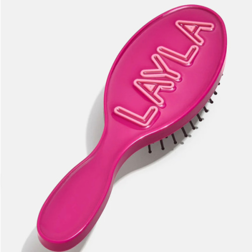 Mini Fine Line Custom Hair Brush - Magenta/Light Pink