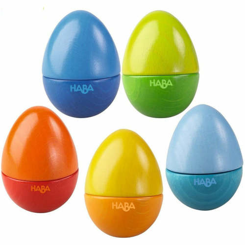 HABA Musical Eggs - Wooden Sound Toys for Toddlers – The Natural Baby Company
