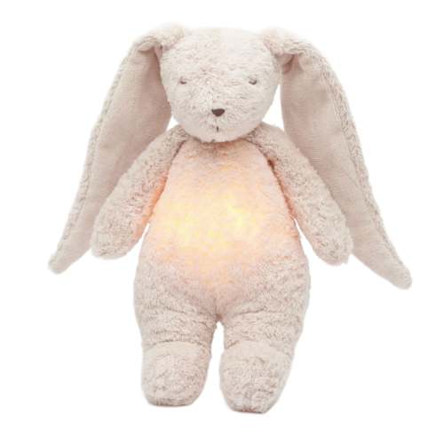 Peluche Sonore avec Veilleuse Moonie 2.0 - Lapin Rose