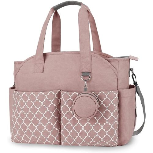 Lmbabter Diaper Bag Tote with Changing Station Upgrade Multi-Function Baby Bag with Adjustable Shoulder Strap