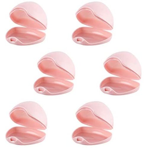 Accmor Pacifier Case, Pacifier Holder Case, Pacifier Container for Travel, BPA Free, Pink, 6 Pack