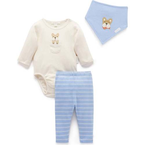 3 Piece Set Surf Stripe - Purebaby | Maisonette