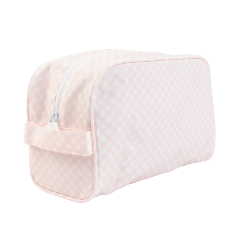 The Dopp Kit in Pink Gingham