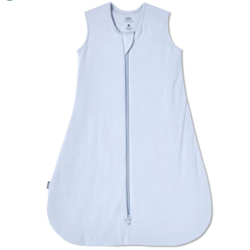 HALO - 1.5 TOG supersoft bamboo wearable blanket, double zipper sleeping bag with weighted feel - blue