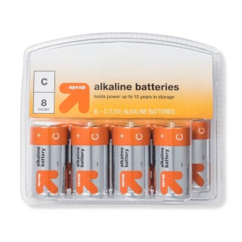 C Batteries - 8ct - up&up™: Size C Household Batteries