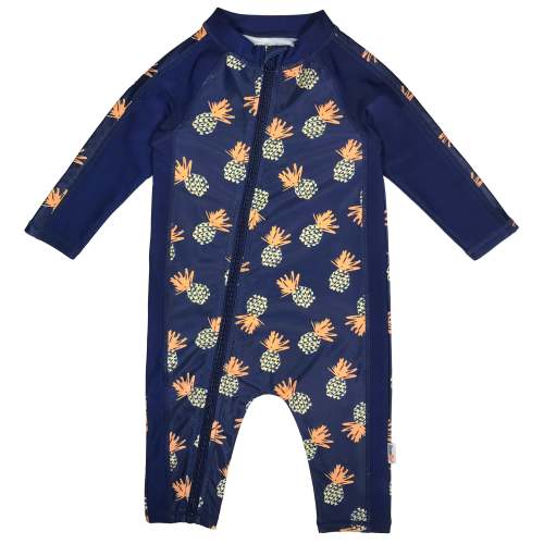 Sunsuit - Long Sleeve Romper Swimsuit | "Pineapple Dreams"