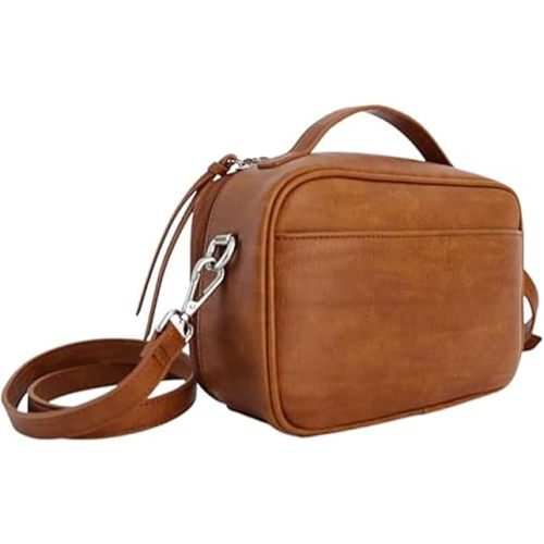 Citi Collective Diaper Bag Clutch - Stylish & Eco-Friendly Vegan Leather Solution for On-the-Go Parents Vintage Tan