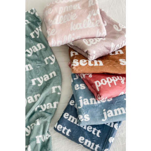 Earthy Tones Personalized Color Blanket