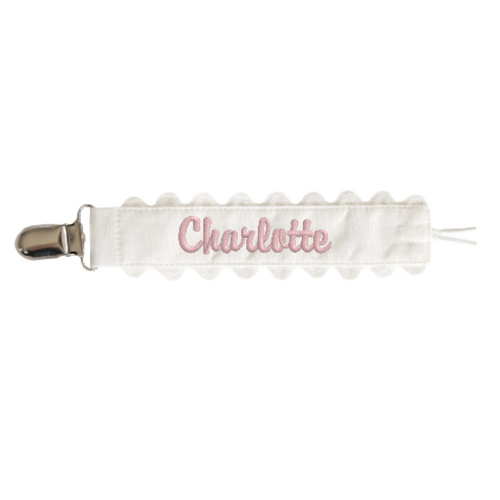 Personalized Ric Rac Pacifier Clip | Caden Lane