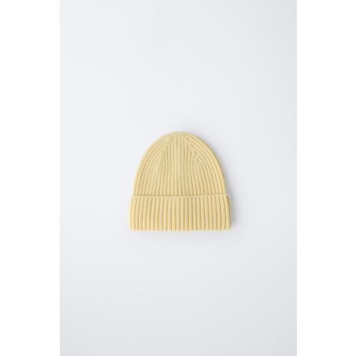 BASIC KNIT HAT - Butter | ZARA United States