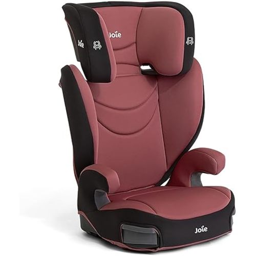 Joie Basil Highback and Backless Booster Car Seat for Big Kids 4 to 12 Years Old, Lightweight 2-in-1 Design (Crimson)