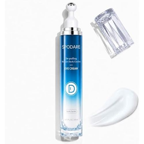 SPODARE Caffeine and Retinol Under Eye Cream for Dark Circles, 0.7 Fl Oz