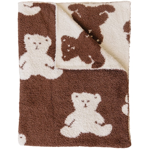 Teddy Bear Plush Blanket – Mebie Baby