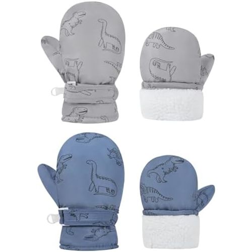 Infant Baby Toddler Winter Mittnes Lined Fleece Snow Gloves For Boys Girls