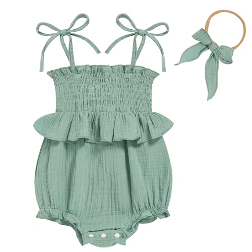 Baby Girl Romper Ruffle Newborn Girl Bodysuit Jumpsuit Baby Girl Clothes Outfit 0-18M