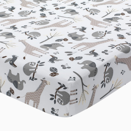 Cotton Fitted Crib Sheet - Baby Jungle
